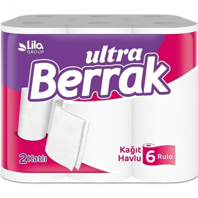 Berrak Kağıt Havlu 2 Katlı 6'lı