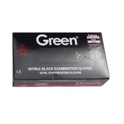 Green Siyah Nitril Pudrasız Eldiven (S)