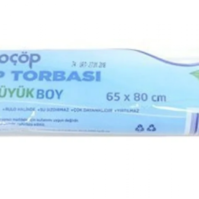 Mavi Büyük Boy Çöp Torbası 65x80