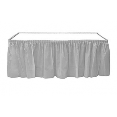 Roll-Up Plastik Masa Örtüsü Gümüş