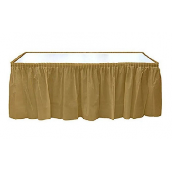 Roll-Up Plastik Masa Örtüsü Gold