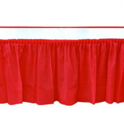 Roll-Up Plastik Masa Örtüsü Kırmızı