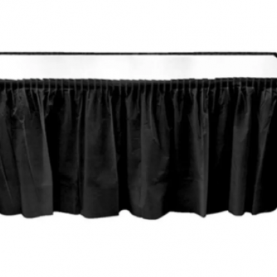 Roll-Up Plastik Masa Örtüsü Siyah