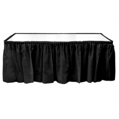 Roll-Up Plastik Masa Örtüsü Siyah