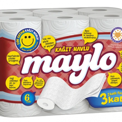 Maylo Kağıt Havlu 3 Katlı 6 Rulo